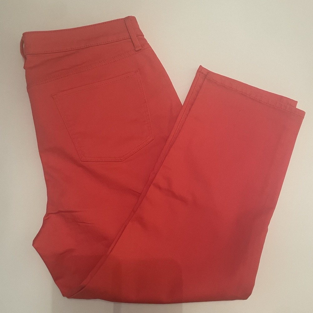 Talbots Crop Pants Jeans 14‎ Pink Orange